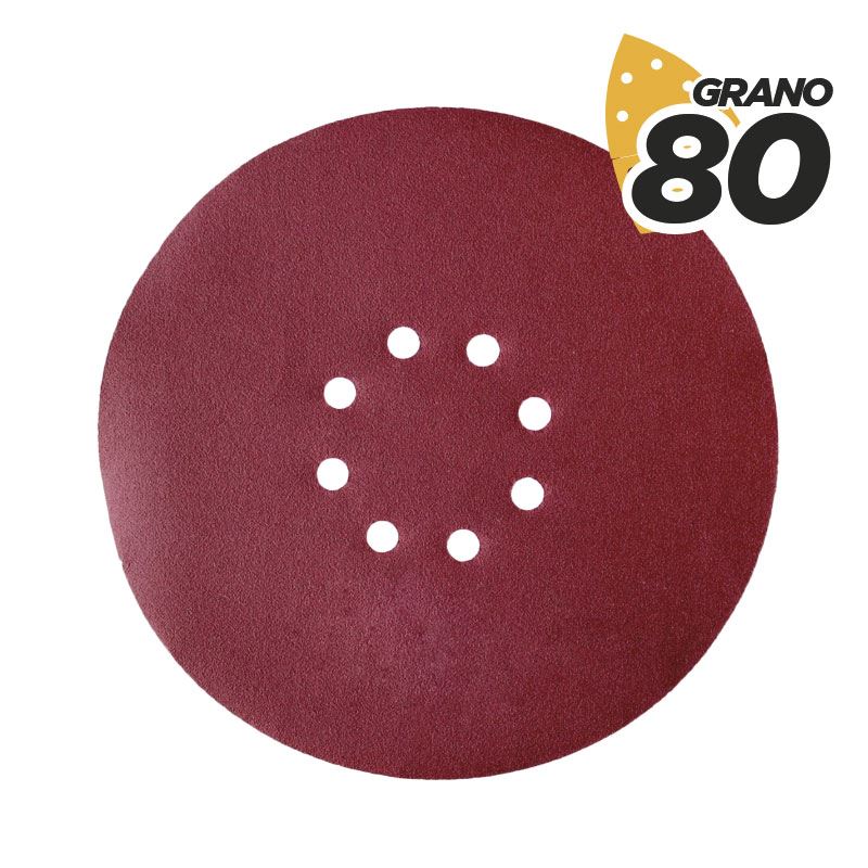 PACK 5 LIJAS REDONDAS GR80 VELCRO COMPATIBLE BL0223 BLIM - BL0227