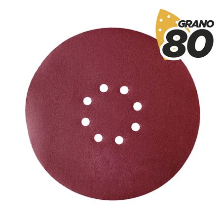 PACK 5 LIJAS REDONDAS GR80 VELCRO COMPATIBLE BL0223 BLIM - BL0227