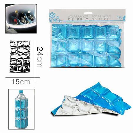 BOLSA 15 CUBITOS DE HIELO 24X15CM URBAN LIVING - 14772