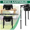 FOGÓN DE GAS ALTA POTENCIA 1 FUEGO 40X40CM AJUSTABLE 3 ALTURAS MUVIP - MV0633-3