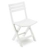 SILLA PLEGABLE DE RESINA BIRKI BLANCA 44X41X78CM - 78030