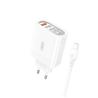 CARGADOR DE CORRIENTE L100 4XUSB + CABLE 2.4A MICRO USB XO - XOL100MC.