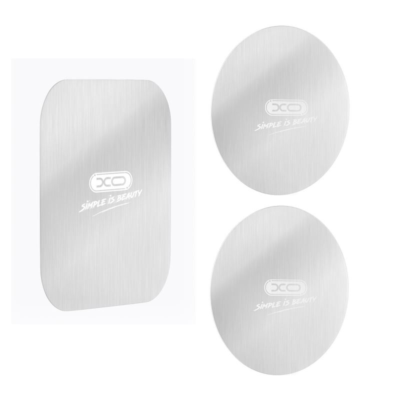 SET 3 PIEZAS METALICAS PARA SOPORTES MAGNETICOS XO - XOY2