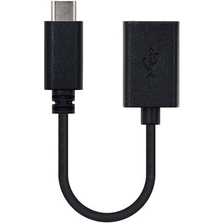 CABLE 15CM TIPO C MACHO A USB HEMBRA OTG NANOCABLE - 10.01.2400
