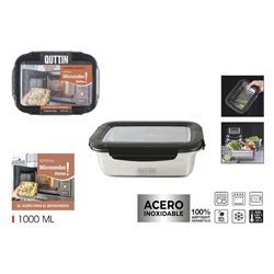 TUPPER ACERO INOXIDABLE 1 LITRO APTO MICROONDAS QUTTIN - BQ01032873611