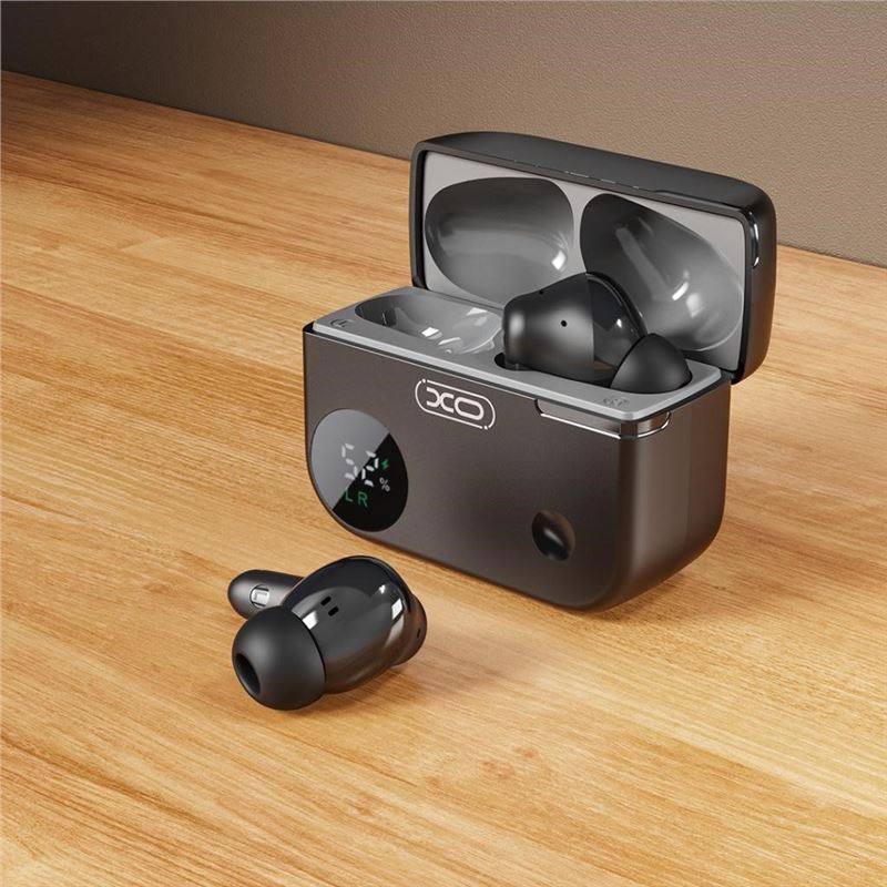 AURICULARES TWS CON CAJA LCD G34 NEGRO OK - XOG34BK-1