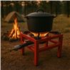 FOGÓN / HORNILLO DE GAS REFORZADO ALTA POTENCIA 1 FUEGO 40X40CM MUVIP - MV0628-1