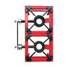 FOGÓN / HORNILLO DE GAS REFORZADO ALTA POTENCIA 2 FUEGOS 80X40CM MUVIP - MV0629-3