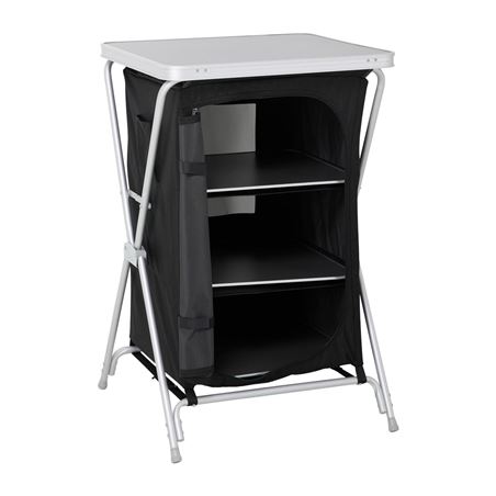 MESA DE CAMPING PLEGABLE CON ARMARIO DE TELA INTEGRADO - 76105-1