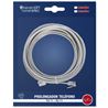 CABLE TELÉFONO RJ11 4.5M 4 VIAS MACHO-MACHO SEVENON - 09559