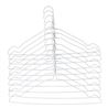 SET 10 PERCHAS BLANCAS PLASTICAS - 07360
