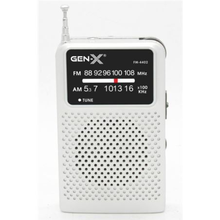 RADIO PORTATIL AM/FM ANALOGICA GRIS FM-4402 GEN-X - FM-4402-1
