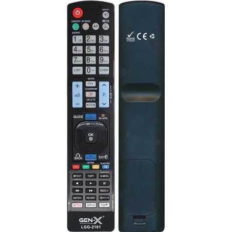 MANDO UNIVERSAL GRANDE PARA TELEVISORES LG LGG-2101 GEN-X - LGG-2101-1