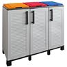 ARMARIO PARA RECICLAJE 3 COMPARTIMIENTOS 1020X370X840MM ARTPLAST - F100ECOLOR