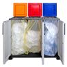 ARMARIO PARA RECICLAJE 3 COMPARTIMIENTOS 1020X370X840MM ARTPLAST - F100ECOLOR-1