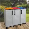 ARMARIO PARA RECICLAJE 3 COMPARTIMIENTOS 1020X370X840MM ARTPLAST - F100ECOLOR-2