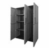 ARMARIO ALTO CON ESTANTES REGULABLES 1020X370X1630MM ARTPLAST - E101-1