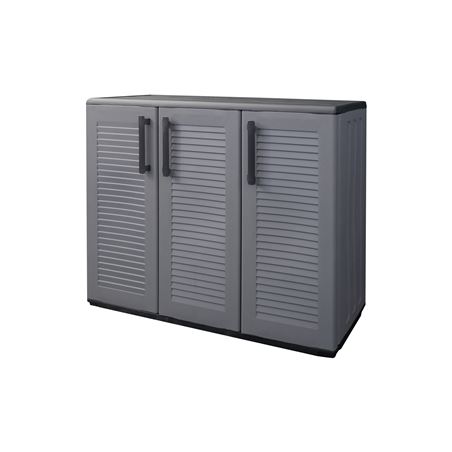 ARMARIO BAJO DE MEDIA ALTURA ESTANTES REGULABLES 1020X370X840MM ARTPLAST - E101B-1