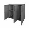 ARMARIO BAJO DE MEDIA ALTURA ESTANTES REGULABLES 1020X370X840MM ARTPLAST - E101B-2