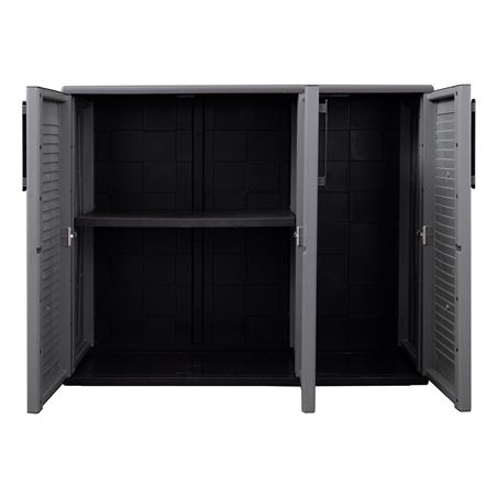 ARMARIO BAJO DE MEDIA ALTURA ESTANTES REGULABLES 1020X370X840MM ARTPLAST - E101B-4
