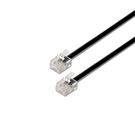CABLE TELÉFONO RJ11 2M 4 VIAS MACHO-MACHO AISENS - A143-0319