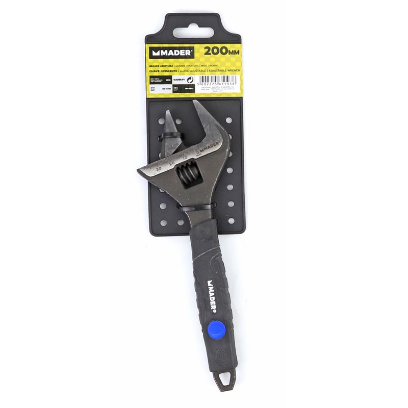 LLAVE INGLESA 8" · 200MM MANGO RECUBIERTO MADER - 61193-2