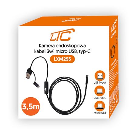 CAMARA ENDOSCOPICA 3.5METROS LENTE 8MM USB - RTV0400191-2