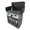 COCINA 2 FUEGOS CON TAPA + HORNO DE GAS CON SISTEMA DE SEGURIDAD MUVIP - MV0623