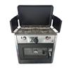 COCINA 2 FUEGOS CON TAPA + HORNO DE GAS CON SISTEMA DE SEGURIDAD MUVIP - MV0623-1
