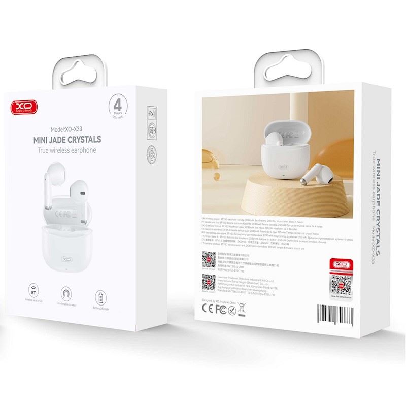 AURICULARES BLUETOOTH TWS X33 BLANCO XO - XOX33WH-1
