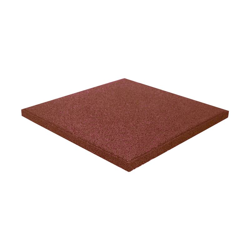 BALDOSA DE CAUCHO ANTITRAUMA 400X400X25MM COLOR LADRILLO ROJO ARTPLAST - AT40PLAYRM