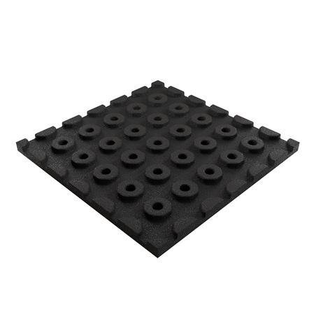 BALDOSA DE CAUCHO ANTITRAUMA 400X400X25MM COLOR LADRILLO ROJO ARTPLAST - AT40PLAYNE-1