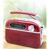 RADIO CLASICA RECARGABLE CON BLUETOOTH 4408 ROJA GEN-X - FMBLU-4408-RED