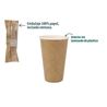 SET 10 VASOS CARTON KRAFT 330CC ALGON - BA01054076872.