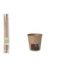 SET 50 VASOS CARTON KRAFT 80CC ALGON - BA01054075098