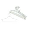 SET 10 PERCHAS MULTIUSOS BLANCAS PLASTICAS - 07341
