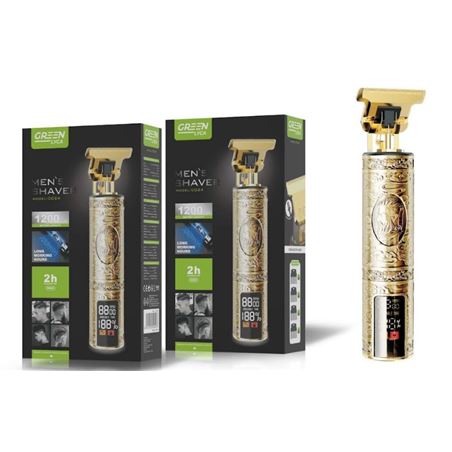 CORTAPELO METAL BARBERO RECARGABLE CON PANTALLA GREEN LYCA - G-1001