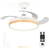 VENTILADOR TECHO 42" LED BLANCO 20W ASPAS RETRACTILES BLANCO/MADERA GRUNKEL - SKYWIND-42W25