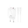 CARGADOR USB+USB-C 20W L158 CON CABLE TIPO C BLANCO XO - XOL158TC