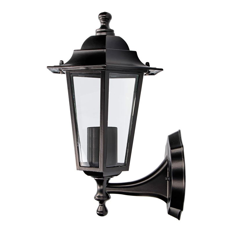 FAROL METALICO EXTERIOR ZURICH E27 60W SIN BOMBILLA NEGRO - 73412