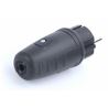 CLAVIJA ELECTRICA MACHO CON TIERRA RECUBIERTO GOMA MADER - 68042-1