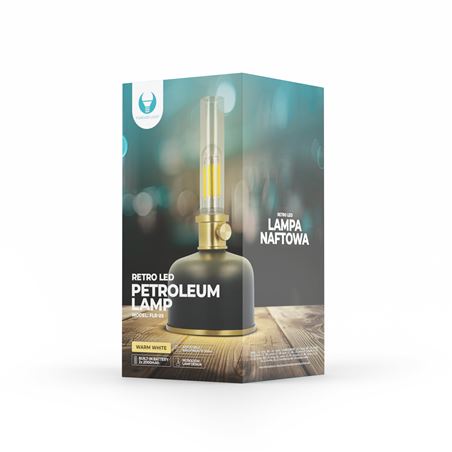 LAMPARA LED RETRO ESTILO LAMPARA DE GAS NEGRO FOREVER - RTV200022-3