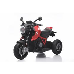 MOTO DEPORTIVA INFANTIL 3 RUEDAS A BATERIA ROJA - 33017-1