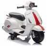 MOTO INFANTIL A BATERIA CON RUEDINES PIAGGIO VESPA BLANCA - 33003-1