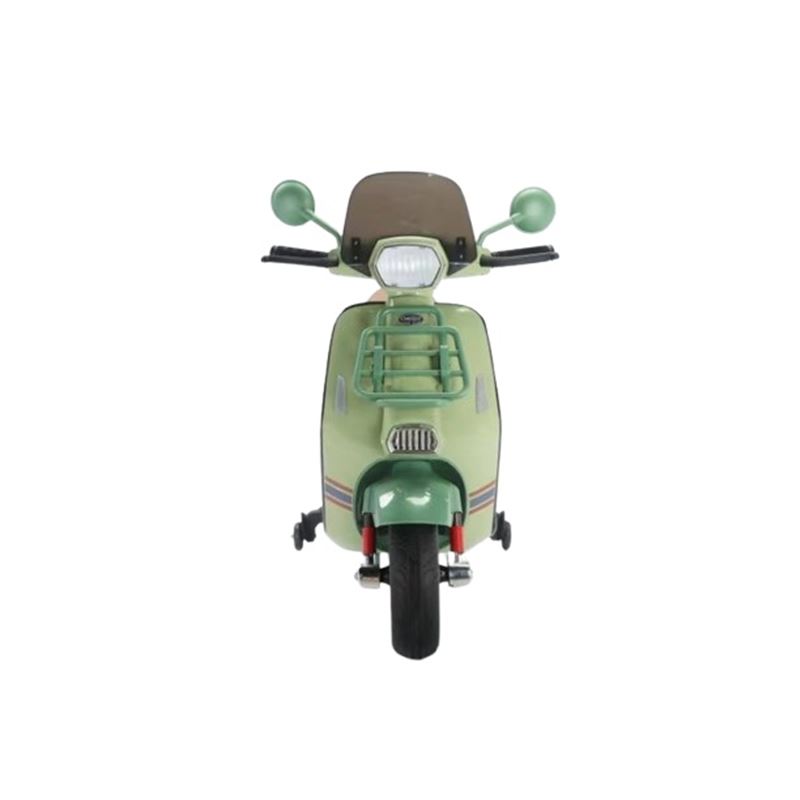 MOTO SCOOTER CLASICO CON RUEDINES VERDE - 33015-3