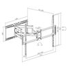 SOPORTE ARTICULADO REFORZADO TV LED, LCD 50"-105" CROMAD - CR1217-6