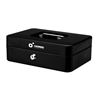 CAJA DE CAUDALES METÁLICA CON LLAVE 9X25X18CM 5 COMPARTIMENTOS CROMAD - CR1225