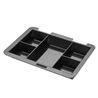 CAJA DE CAUDALES METÁLICA CON LLAVE 9X25X18CM 5 COMPARTIMENTOS CROMAD - CR1225-3