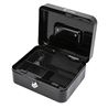 CAJA DE CAUDALES METÁLICA CON LLAVE 9X20X16CM 3 COMPARTIMENTOS CROMAD - CR1224-3
