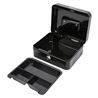CAJA DE CAUDALES METÁLICA CON LLAVE 9X20X16CM 3 COMPARTIMENTOS CROMAD - CR1224-4